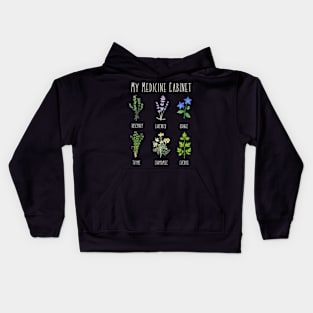 My Medicine Cabinet Natural Healing Plants Medicinal Herbs Kids Hoodie